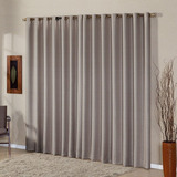 Cortina Taupe Tecido Semi Blackout Quarto Sala 3,00m X 2,50m