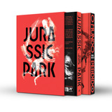 Jurassic Park - Box Capa Mole - 1ª Edição - Aleph - Michael Crichton - Português - Volume Box - Não Índice - 2022