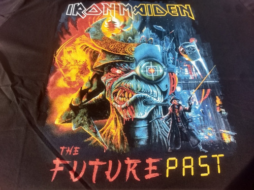 Remera-negra-iron Maiden-the Future Past