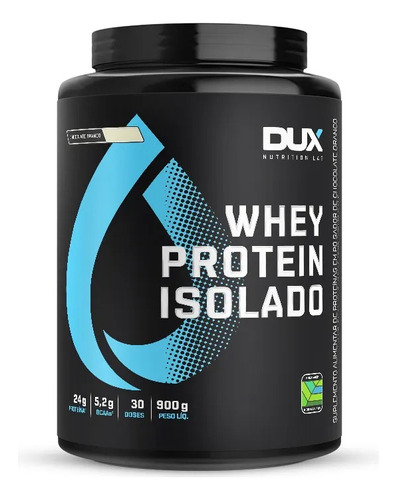 Whey Protein Dux Isolado 900g Pote - Chocolate Branco