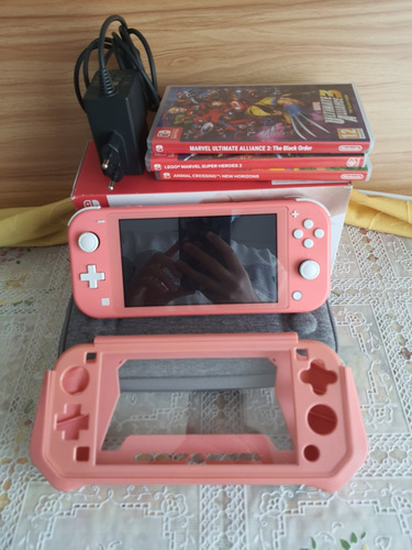 Nintendo Switch Lite Con Accesorios 