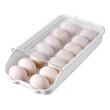 Organizador De Huevos Tapa Transparente Soporte Huevera 