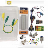 Kit Electrónico Caja Protoboard Jumpers Pila Y  Mas