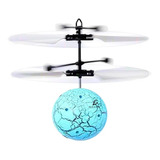 Mini Drone Esfera Voladora Con Luces Led Y Sensor Manual 