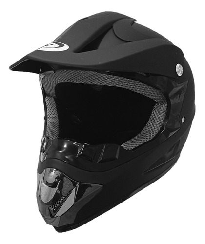 Casco Tipo Cross Liso Deportivo Para Motocross, Atv, Scooter