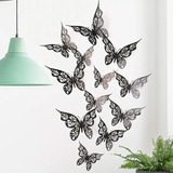 Dsv 12 Pegatinas De Pared Con Decoración De Mariposas En 3d