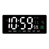 Reloj Digital Led De Pared Con Calendario Fecha Temperatura