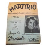 Partitura Martirio Tango Sucesso Da Cancionista Tania 