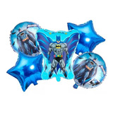 5 Globos Batman Dc Superheroe Cumpleaños Fiesta Evento Metal