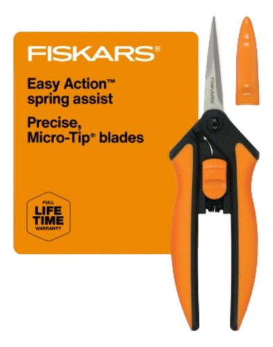 Tijeras De Podar Con Micropunta Softouch De Fiskars, Hojas S