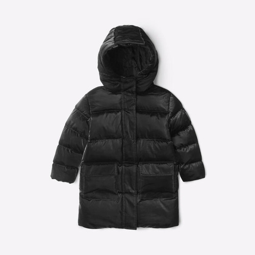 Campera Inflable Niños Abrigo Pieldeoso Grisino Invierno    