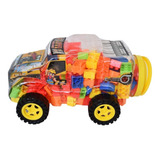 Pack 5 Juguete De Construcción Mega Bloques Camión Niños