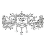 Corona Tiara Vintage Cristal Novia Novia Boda Cabello B...