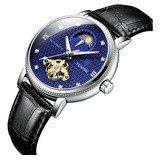 Reloj Tevise T612, Tourbillon Luminoso De Fase Lunar