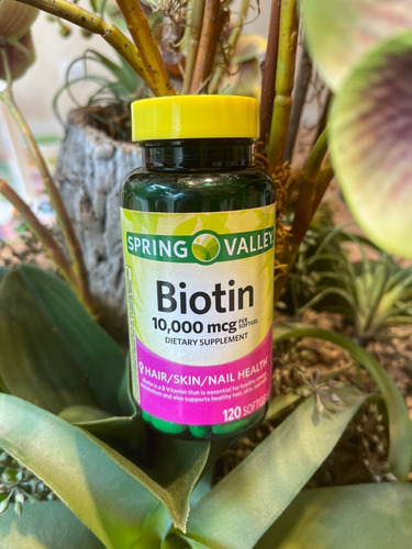 Biotina 10000 Mcg 120/soft Gel  Spring Valley Importado