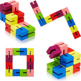Cubos De Madera Con Forma De Cubo Colorido Para La Mente Y E