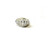 Anillo Plata 925 Corona De Plumas Macizo Joyería