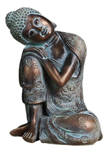 Asiento De Bronce Tallado A Mano Con Estatua De Buda Durmien