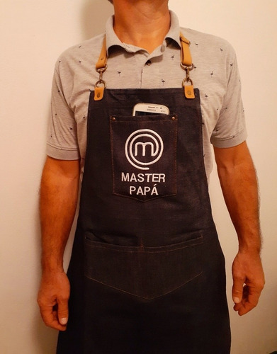Delantal Master Chef Unisex Personalizado Asador Parrillero 