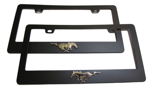 2 Porta Placas Portaplacas Ford Mustang Emblema Accesorio