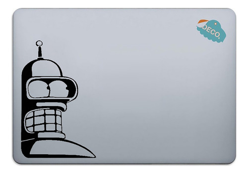 Bender Futurama Sticker Portatil