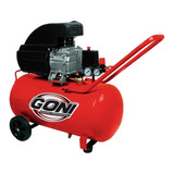 Compresor De Aire Eléctrico Portátil Goni 977 Bifásica 50l 3.5hp 120v 60hz Rojo