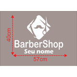 Adesivo Barbearia Barbeiro Salão Porta Vidro Parede 155
