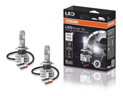 Juego De Lamparas Led Osram  H7 67210cw