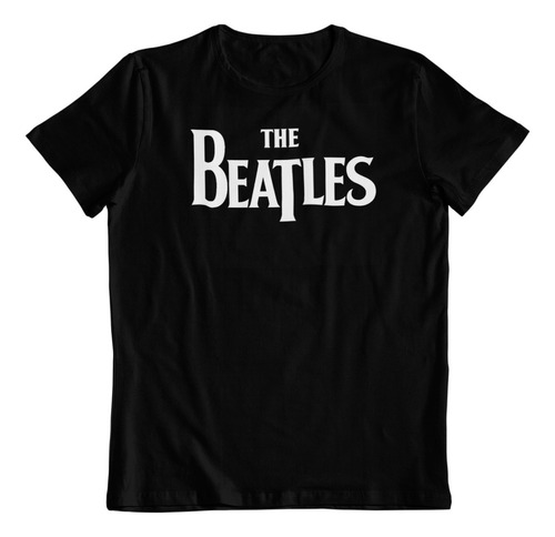 Polera Algodon Estampada Dtf Logo Beatles