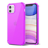Svanove Funda Transparente Para iPhone 11, Color Neon Brilla