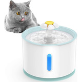 Fuente De Agua Automatica Led Para Gato Perro Candy Azul