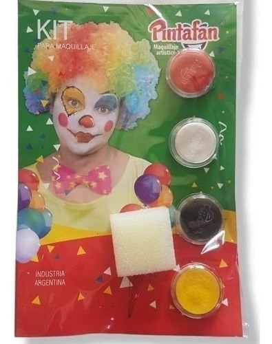 Maquillaje Acuarelable Infantil Temático 4 Colores + Esponja