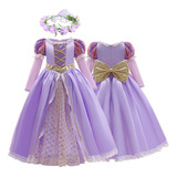 Vestido De Cosplay De Princesa Enredada #2pcs Rapunzel Para