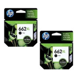 Cartucho Hp 662xl Preto 2 Unidades Para 3516 3546 4646 Novos