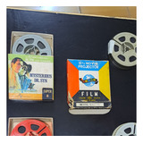 4 Filmes Antigos Projetor 8mm Super8 Desenho + Filmes