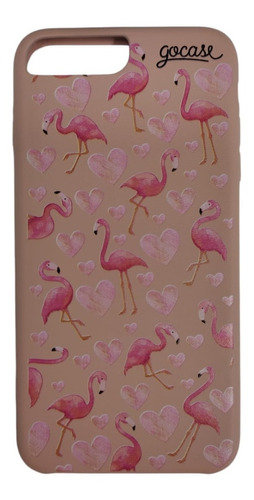Capa Capinha Gocase Para iPhone Flamingos Fofos