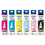 Pack Epson 673 Todos Los Colores Tintas Originales.