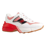 Tenis Gucci Rhyton White Pink 645771 Para Mujer Originales