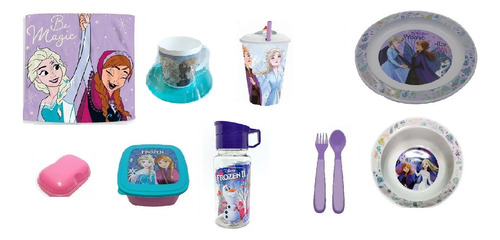 Vajilla  Frozen Y Set Jardin Para Jardin Y Casa 10 Piezas