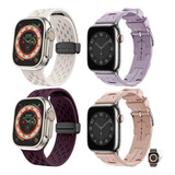 4 Correa Mica Cristal Para Apple Watch Iwatch Se Ultra 9 8 7