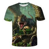 Playera Con Estampado De Dinosaurios Tyrannosaurus Pa Tennis