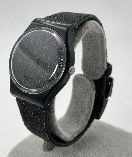 Reloj Swatch Mujer Negro Tipo Manta Raya Usado Sin Caja