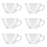 Set De 6 Tazas Para Te Café De Vidrio Nadir Duralex