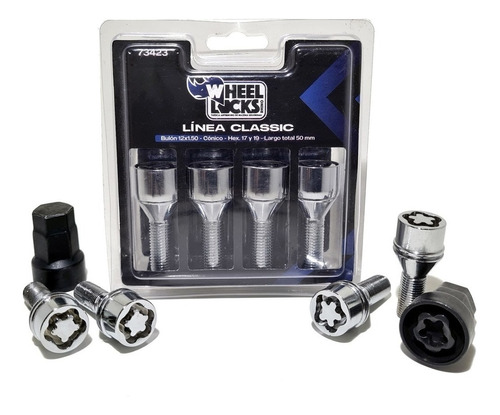  Bulon Antirrobo Chevrolet Celta Rhino Wheel Locks