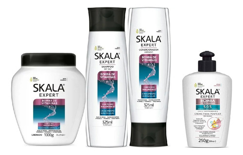  Kit Skala 4 Produtos Bomba De Vitaminas