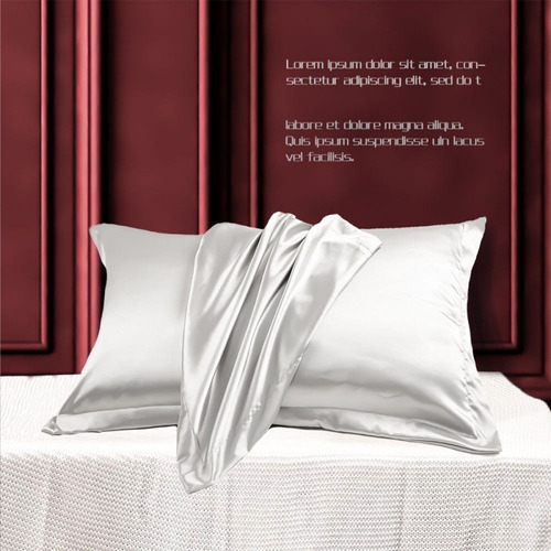Mulberry Soft Pure Silk Pillowcase Covers Anti-aging 1