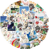Inoue Toro - 50 Calcomanías De Gatos De Dibujos Animados L.
