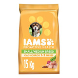 Iams Alimento Seco Perro Cachorro Raza Peq / Med Pollo 15kg