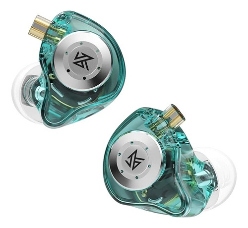 Kz Edx Pro In Ear Com Mic Retorno De Palco Monitor Cor Verde