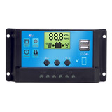 Controlador De Carga Painel Solar 60a Pwm Lcd Usb 12v/24v